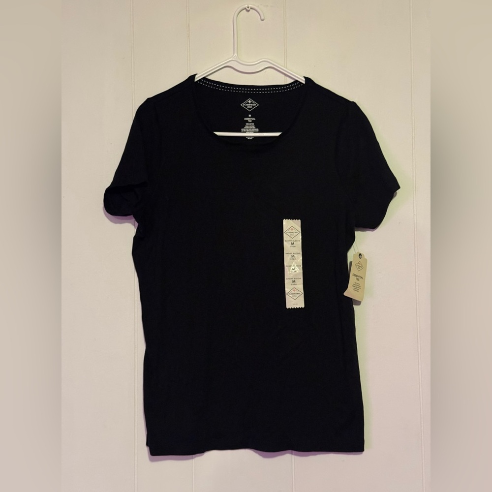 St. John's Bay Classic Black Tee